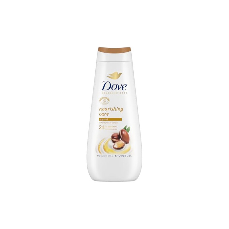 Dove Jabón Líquido Corporal con aceite de argán, deja la