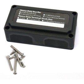 Namvo 200A BusBar Box - Heavy-Duty Module Design Power Distribution Block with 2 Way 6 x M4 Scerw Terminal Studs