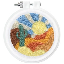 Design Works Crafts Inc. Cactus Punch Needle Kit, White