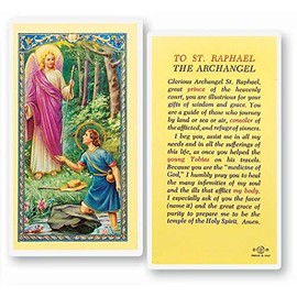 to Saint Raphael The Archangel Prayer Laminated Holy Cards (Set of 5)