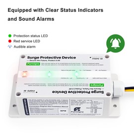 FHSPD140 Whole House Surge Protector FS140 Whole House Surge Protection Device Rated for 140,000 Amps, Whole Home Surge Protector, Indoor/Outdoor Use, 120/240V