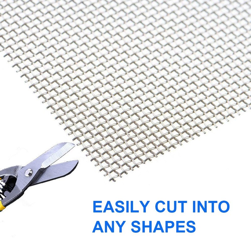 Amadget 5 Pack 304 Stainless Steel Woven Wire Mesh, Air