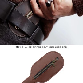 VGOL Rustic Coin Purse Pouch Vintage Foldable Coin Pocket PU Durable EDC Wallet Mini Coin Change Holder Carrier for Outdoor Sports Men Women