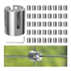 RiaYer 40 Pack Wall Trellis Wire Clamps & Cross Cable