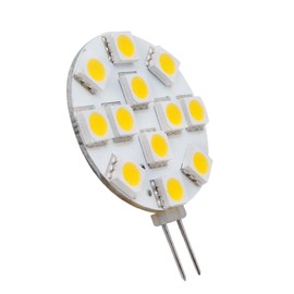 Dream lighting LED 12volt DC G4 Bulb Equivalent to 20W Halogen Bulb Replacement for RV, Camper Trailer, Boat Indoor Spotlight, Side Pin Dimmable Warm White, Pack of 6