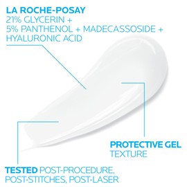 La Roche-Posay Cicaplast Gel B5 | Protective Repair Gel for Cracked, Chapped Skin with Madecassoside and Glycerin| Tested Post-Procedure, Post-Stitches, Post-Laser, 1.35 Fl Oz