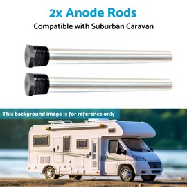 MAX COOL 2 Pack RV Water Heater Anode Rods Suitable for Suburban Caravan Hot Water Service Anode SW6DA (2 PCS)