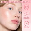 Noerrors Body Glitter Powder Puff Body Shimmer Powder Plush Peach