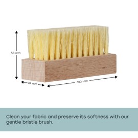 Fabricoat Brush Combo – Cleaning Brush and 60mm/2.5 inch Angled Cutting In Paint Brush – Wooden Handles - Use to Clean and Apply Fabricoat Fabric Paint