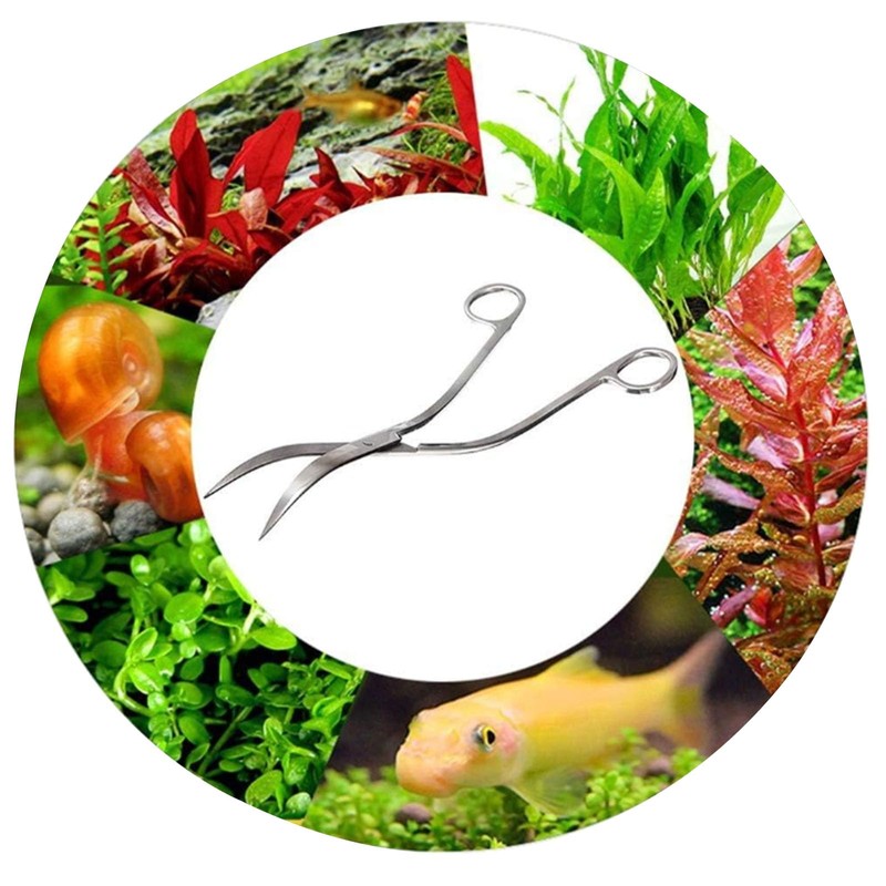 XILEWHZF Aquarium Scissors, 13.8" Aquarium Scissors Extra Long