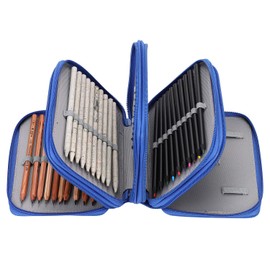 Pencil Case 4 Compartments Pencil Case Large Capacity Pencil Case 72 Slots Pencil Case Pens Organiser School Pencil Case Stationery Pen Bag for Children Adults