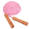 Suwimut 4 Pack Cotton Jump Rope, Wooden Handle Adjustable Cotton
