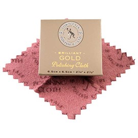 TOWN TALK Dinky Polishing Cloth - Application: Gold - Gives Your Jewellery a Sustainable Shine - Suitable for Quick Use on the Go or as a Small Gift - 6.5 x 6.5 cm - 315532
