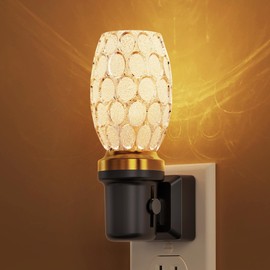 L LOHAS Night Light, LED Night Lights Plug into Wall, Dimmable Night Light with Auto Light Sensor, 3000K Warm White 0-100LM, Adjustable Brightness Nightlight, Bathroom Night Light Hallway Bedroom