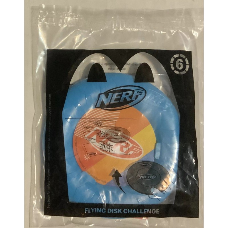 McDonald's McDonald Happy Meal Toy for NERF #6 Flying Disk