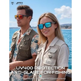ATTCL Gafas de sol para hombre, polarizadas, deportivas, gafas de conductor, montura TR90, ultraligeras, CAT 3, protección UV400