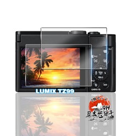 Glass Film for LUMIX TZ99 2-piece Set 【Made from Domestic AGC Asahi Glass Material】 for Panasonic LUMIX TZ99 / FZ85D / FZ1000 II / TX2 / LX100 II Full Protection Film for TZ99 Protective Film