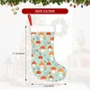 Mushroom Christmas Stocking,17.7" Xmas Fireplace Hanging Stockings Decoration Stockings for