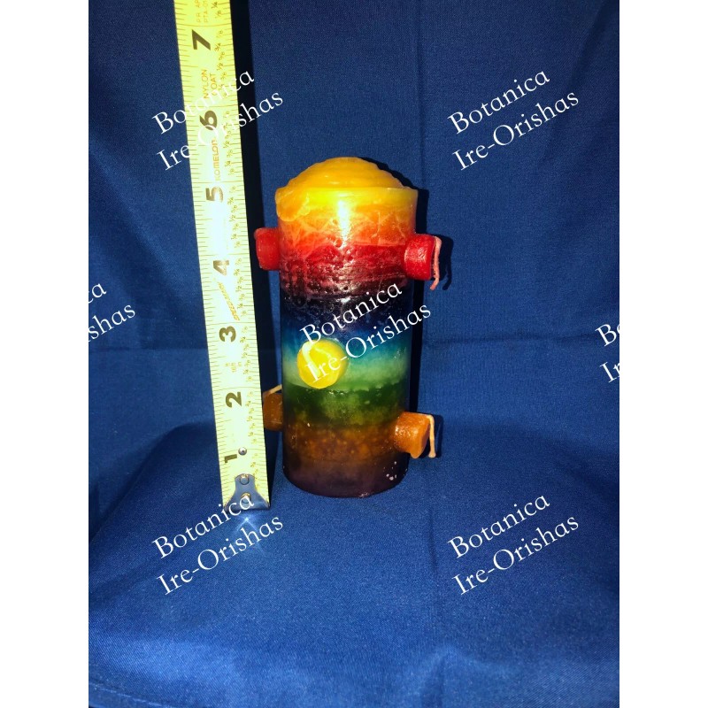 7 Mecha Vela 7 potencia colores 7 Wick Candle religion