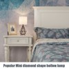 COTULIN Black Bedside Table Lamp,Small Nightstand Lamp for Bedroom,Modern Desk