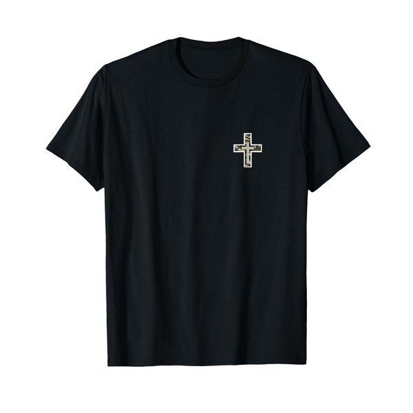 Christian Camo Hunt Fish Design T-Shirt