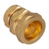 Bag of 2-25mm MDPE to 22mm Compression Reducing Coupling (Known as 25mm mdpe to 22mm Copper Gas / 25mm mdpe to 22mm Copper / 22mm Copper to 25mm mdpe Also Available in 15mm, 20mm, 22mm and 25mm)