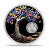 43 Year Sobriety Coin Gifts | Sun and Black Butterfly
