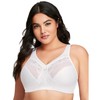 Glamorise Women's Plus-Size Minimizer Bra, White, 36 H