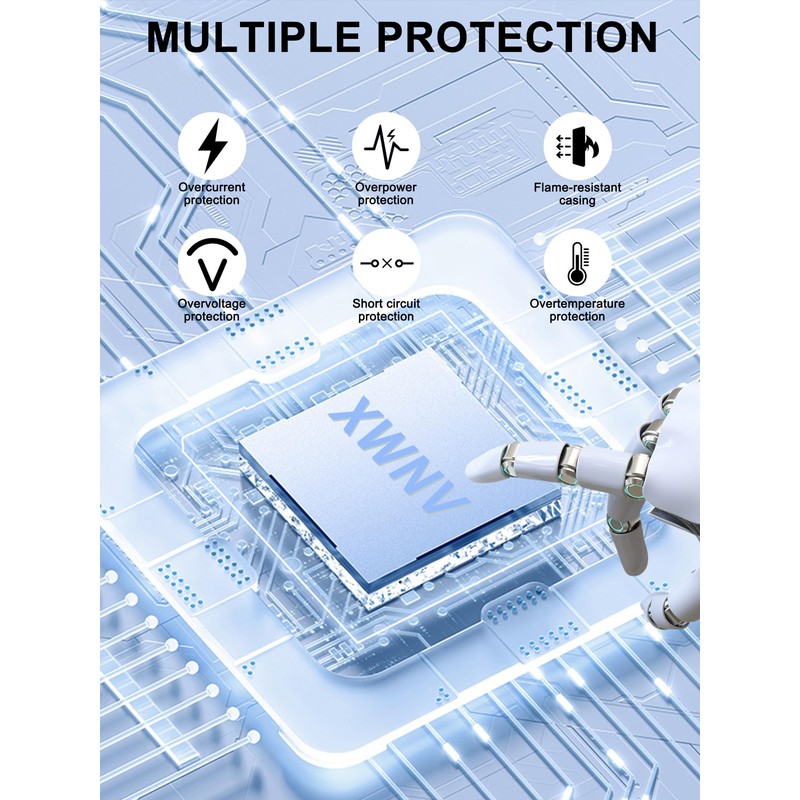 XWNV 5ft UL 12V 2A-3A AC Adapter Charger Compatible with