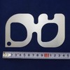 TNBF Metal Ruler R Funnel Cutting Leather Leather Processing Tool