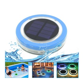 LILONZON Floating Pool Lights,Solar Pool Lights with 4 Single Color Waterproof Solar Pond Lights for Swimming Pool at Night,Outdoor LED Pool Lights,Pond,Hot tub,Garden (Blue,4PACK)