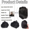 2pcs Claw Clip in Messy Bun Hair Piece Space Bun