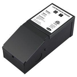 LED Driver 24V 75W Magnetic Dimmable LED Transformer,Magnetic Power Supply 120VAC to 24VDC,Compatible with Lutron and Leviton Dimmers, for LED Strip Lights, Kitchen, Cabinet, ETL Listed