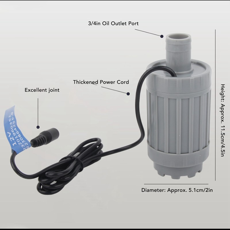 DC Submersible Pump 5m Head Brushless Motor Quiet Operation Fountain