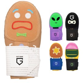 Got Game Got Game Baseball Sliding Mitt - Universal Youth and Adult Sizes - Drippy Drip Accessory Gingerbread Man, Ice Cream, Alien, Ninja, Pencil, Cowboy (Gingerbread Man, Youth)