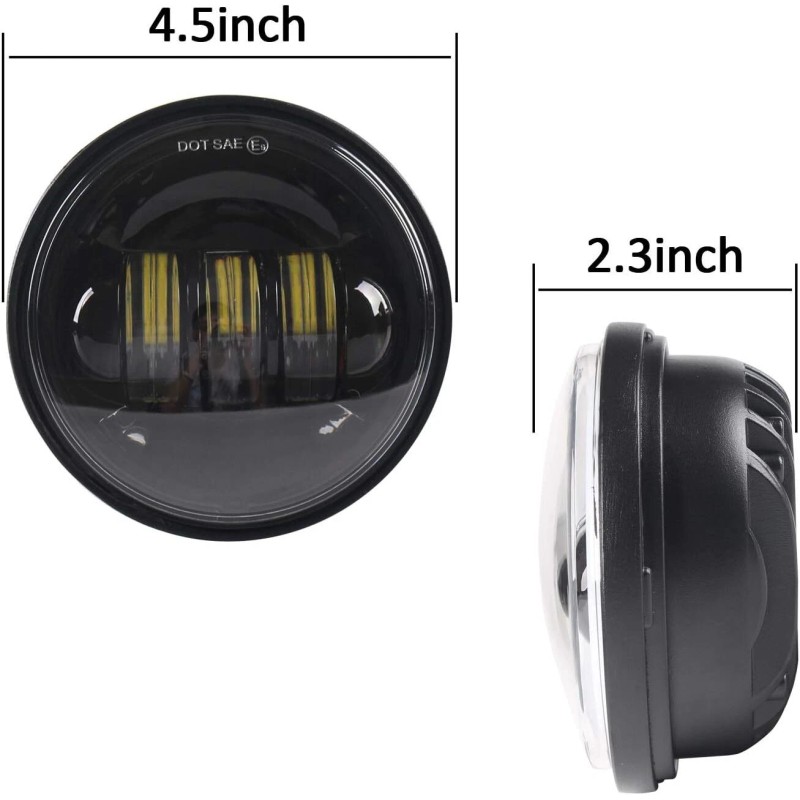 Bricologht 7" LED Headlight &Passing Lights For Harley-Davidson Electra Glide