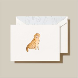 Crane & Co. Golden Retriever Dog Note