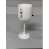 Moet Wine Champagne Goblets Glasses White Plastic 8.5" Tall -