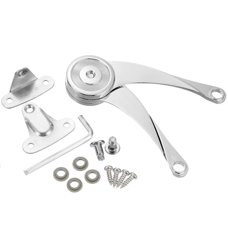 sourcing map 4 Pcs Lid Support Hinge, Zinc Alloy Folding