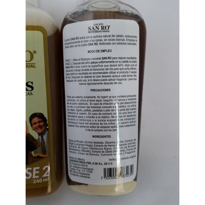 SAN RO Gray Hair LOTION Coloring Treatment Herbal Extracts 240ml