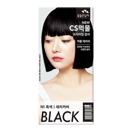 Man with Flowers CS Ink Hair Color Hair Dye for Gray Gray Cover, N1 Black, 1 Piece / 꽃을든남자 CS 먹물 헤어칼라 새치 커버용 염모제, N1흑색, 1개