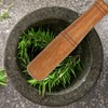 Wood Pestle 2pcs Food Grinding Rod Wooden Pestle Mashed Potatoes