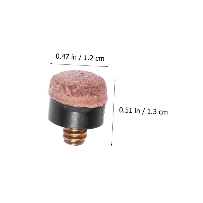 WOONEKY 30 Pcs Screw Cue Tips Replacement for Billiard Cues