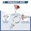 PATIKIL 2 Pcs Spring Plunger with Pull Ring, M8x1.25 Stainless