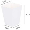 We Moment Zone 24pcs White Popcorn Boxes Mini Paper Popcorn