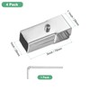 M METERXITY 4-Pack Structural Pipe Connector, Square Tubing T Clamps