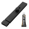 Black Slide Barrel Door Bolt Lock with Screws for Bathroom,