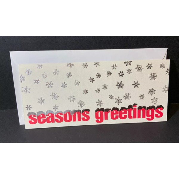 VTG First Federal Bank Rochester NY Christmas Card UNUSED Shiny