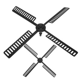 Kisangel 2pcs Windmill Blades Plastic Windmill Parts for Garden Sturdy Outdoor Eye Catching Decorative Accessories