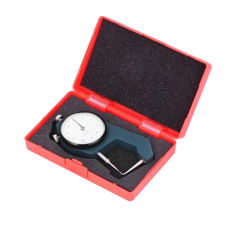 Dial Thickness Gauge Curved Tip Head 0 to 10mm Range